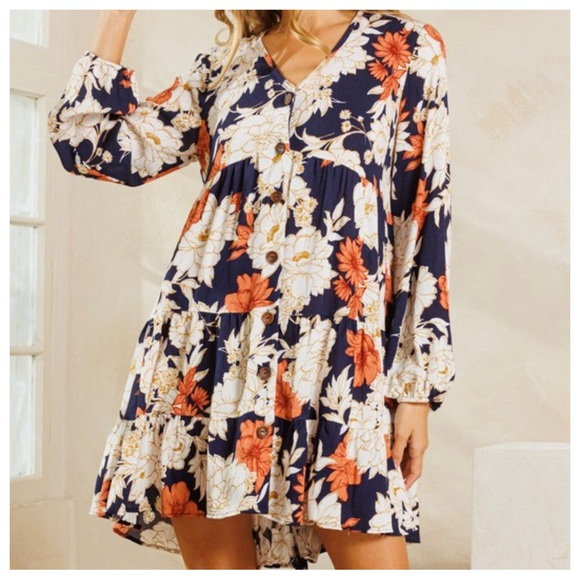 Boho chic fabulous floral dress - Picture 3 of 5